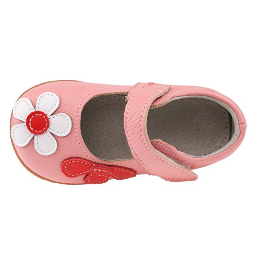 Femizee Fashion Leather Flats Shoes Mary Jane Shoes For Toddler Girls,Pink,1529 Cn22 #TOP3