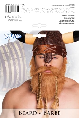 Boland Viking Beard With Elastic, Mens Facial Hair, Fake Beard, Viking Fancy Dress Accessory, Mens Beard, Brown - Image 3