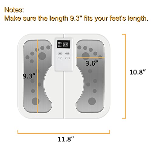 Electric Feet Massager Physiotherapeutic Device For Body Muscle Pain Relief And Neuropathy, Foot Legs Circulation Reflexology Machine For Ankles Knee And Calf #TOP2