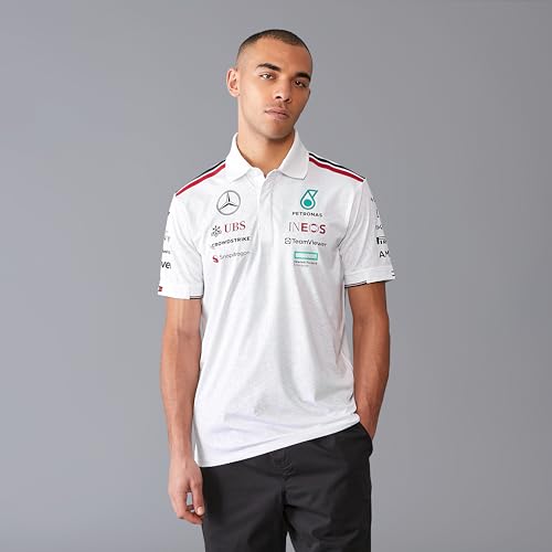 Mercedes AMG Petronas F1 Men's 2024 Team Polo - White - Size: M by Mercedes AMG Petronas - Image 2
