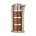 Rosewood Case Antique Style Petrol Kerosene Soft Flame Cylinder Type Windproof Lighter (Bronze)