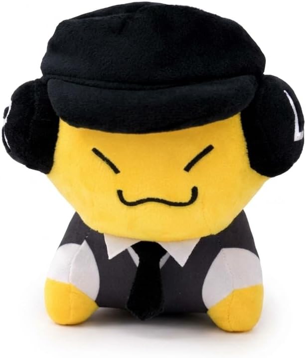 Forsaken Two-Time Plush Doll, 7.5 Inch Soft Stuffed Character Figure, Black and White Game Plush for Fans, Collectible Desk Decor, Gaming Room Display & Gifts
