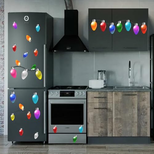 48 imanes decorativos reflectantes para auto navideños miniatura 6