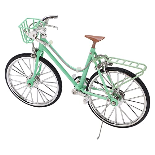 Bicicleta de juguete de aleación miniatura ornamental con acabado brillante Cryfokt