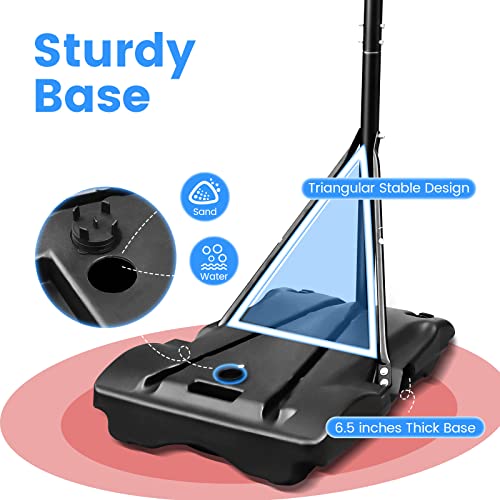 Kids Basketball Hoop,Adjustable Basketball Goal With Wheel For Indoor Outdoor Sport #TOP5