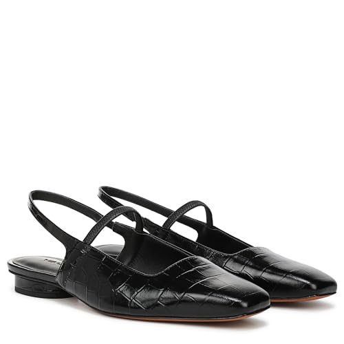 Image of Vince Womens Venice-2 Slingback Shoes, Black, 6, Medium