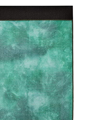 Manduka eQua - Toalla de yoga (alta absorción), color verde