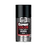 U-POL Expert Color Universal, Automotive Spray Paint, Professional Grade, Long-Lasting, Easy-To-Use, Black