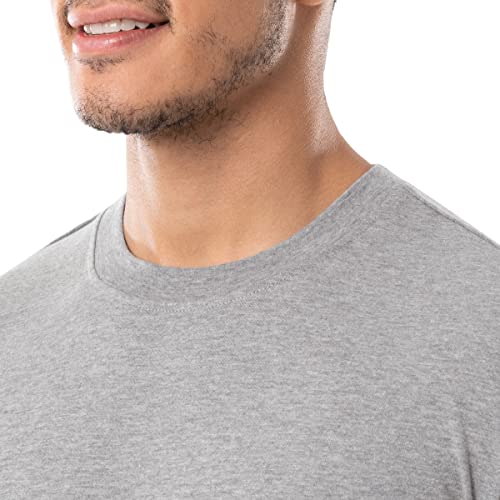 Men's Long Sleeve Jersey Knit Top and Fleece Pant Sleep Set3