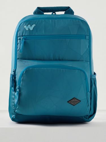 Image of Wildcraft Evo Polyester Laptop Backpack for Travel, Gym, Office | Unisex Backpack with Rain cover | Water Repellent Teardrop Bags for Mens & Womens