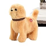 battery-powered realistic functions: Requires 3 AA batteries (not included) to operate barking, walking, tail wagging, and nodding, providing interactive play that enhances motor skills and imaginative engagement for children