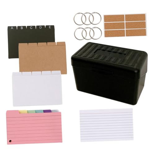 HOMSFOU Karteikarten Organizer Set