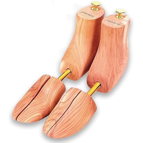 Cedar Space Wooden Boot Stretcher Tree, 8-14 Sizes Cedar Wood Shoe Trees, 100% Natural Shoe Stretcher for Men, Women, Boots, Yellow, US Size Men 12-13 / women 13-14 Cover