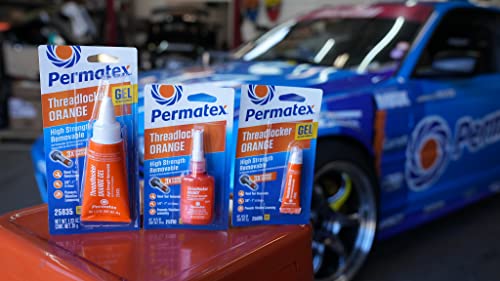 Permatex 25210 High Strength Removable Threadlocker Orange Liquid, 10 ml by Permatex - Image 4