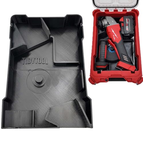 Tidy Tool Insert for Milwaukee M18 Grinder (Fits 2880 2881 2686 Models) Packout Compact Organizer 48-22-8435 Liner Accessory Storage Only