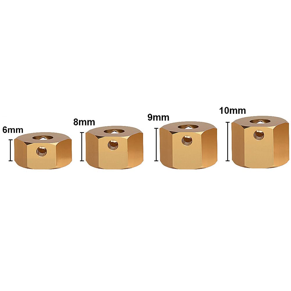INJORA RC Felgen 4 Stücke 1,9 Beadlock Felgen Metallische Räder Felge Set für 1