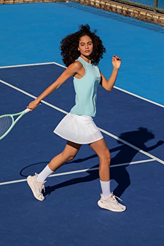 Altiland Pleated Tennis Skirts For Women Built In Shorts, Cool Feeling Athletic Golf Running Skorts With Pockets (White, S) #TOP4