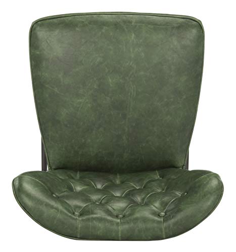 Safavieh Home Collection Ashby Mid-Century Modern Green Tufted Swivel 26-Inch Counter Stool (Set Of 2) #TOP3