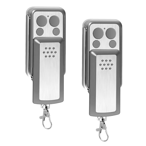 2 PCS Télécommandes pour Portail 433,92 MHz, 4 Boutons Télécommande Portail Porte de Garage compatible avec AVIDSEN 114253 104257 104251