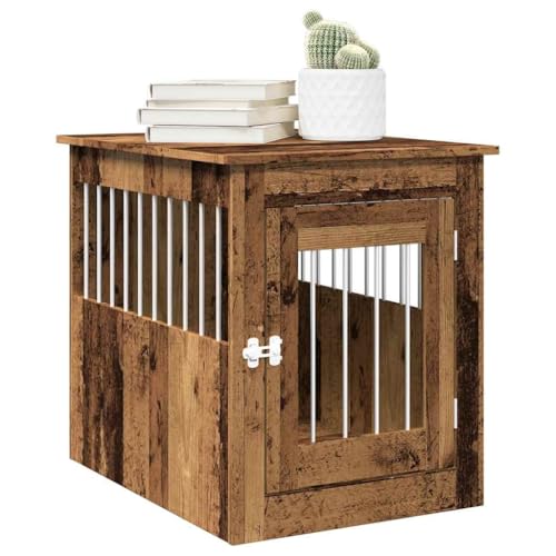 Genérico Jaula para Perros Madera de ingeniería Madera Vieja 55x75x65 cm,Producto para Mascotas y Animales,Productos para Mascotas,Productos para Perros,Casetas para perros-857639