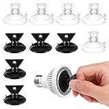 HekouJiub 10 Pcs Suction Cup Light Bulb Changer 2 Sizes of Light Bulb Suction Cup Removal Tool for High Ceiling Halogen Lamps, Mini Track Lights and Small Bulbs for Range Hoods