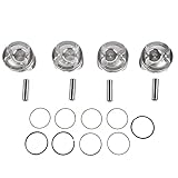 GELUOXI Set of 4 Engine Piston & Rings Kit Replacement for Hyundai Accent Kia Rio 1.6L DOHC 2012-2017 23041-2B600