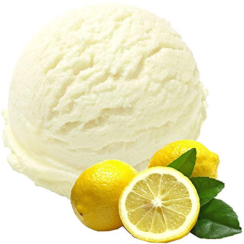 1 Kg Zitrone Geschmack Eispulver VEGAN - OHNE ZUCKER - LAKTOSEFREI - GLUTENFREI - FETTARM, auch für Diabetiker Milcheis Softeispulver Speiseeispulver Gino Gelati