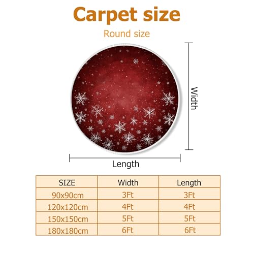 Tapis antidérapant flocon de neige grand format 1,8x1,8m - 3