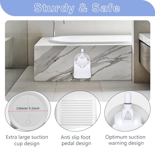 Reposapiés plegable para ducha con ventosa miniatura 4