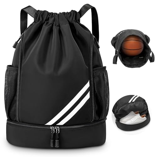 KIKIGOAL Mode Sport Rucksäcke Turnbeutel Jungen Basketball Fussballtasche...