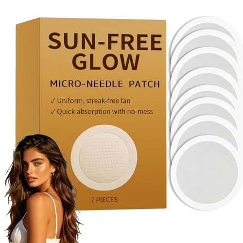 Purevlab Sun Free Glow Patches Purevlab Sun Free Glow Microdarts Patch 2026 New Sun Free Glow Microdarts Patch for Women and Men Sun Free Glow Tanning Patches Suitable for All Skin Types (1Box)