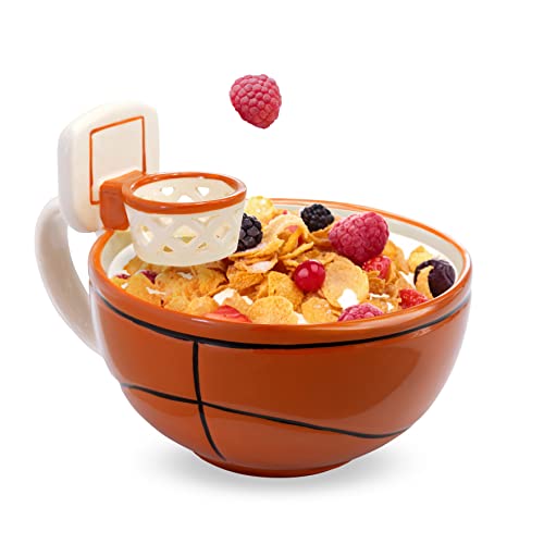 Max'is Creations | The Mug With A Hoop | Ceramic Coffee & Hot Chocolate Mug, Cereal, Soup Bowl | 16Oz Cup | Best Novelty Gift Idea For Coaches, Dad, Mom, Kids, Birthday, Basketball & All Sport Lovers #TOP1