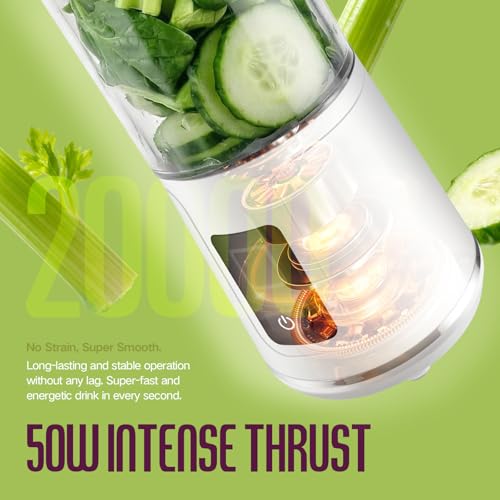 Image of SUNHAIXIA Portable Blender - Citrus Juicer with Type-c Rechargeable (WHITE-BS-B01)
