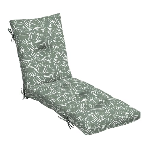 Arden Outdoor Tufted Chaise Cushion, 22x76, Sage Palm