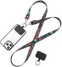 AccuPrints Crossbody Phone Lanyard Strap, All Smartphones, Camera and id card holder