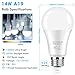 LED Light Bulbs 100 Watt Equivalent 1600 Lumens, A19 14W Super Bright Daylight White 5000K LED Bulbs, Standard E26 Medium Screw Light Bulbs Non-Dimmable, 25000+Hrs Lifespan, No-Flicker, 12-Pack