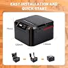 POS Printer, 58mm USB Thermal Receipt Printer, Restaurant Kitchen Printer with Cutting Support Cash Drawer USB Serial Interface for Windows/Mac/Linux