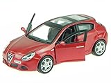 Material: Druckguss Alfa Romeo Giulietta 2013 rot Modellauto 43030 Bburago 1:32