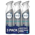 Febreze Air Mist Air Freshener Spray, Odor-Fighting Room Spray, Air Fresheners for Home and Bathroom and Kitchen, Aerosol Can, Heavy Duty Crisp Clean Scent, 8.8oz, 3 Count