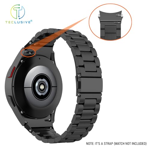 Image of T TECLUSIVE Ultra Luxury Stainless Steel Metal Chain Strap Band Compatible for Galaxy Watch 7 44mm / Watch 7 40mm | No Gap Metal Strap for Galaxy Watch 7 with watch strap adjuster tool