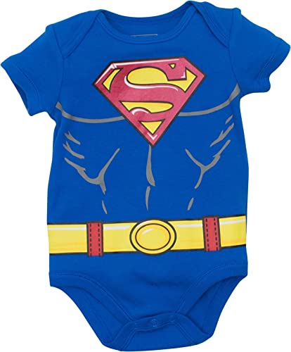 DC Comics Justice League Baby 5 Pack Costume Bodysuits Newborn to Infant Sizes (0-3 Months - 24 Months)2