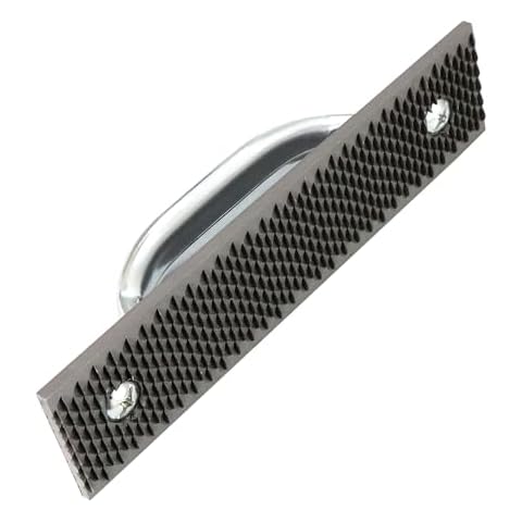 Qlvily Mini Hoof Rasp, Horseshoe File with Metal Handle, Carbon Steel Farrier File Tool, Suitable for Horse/Goat/Cow/Donkey/Animal Hooves, Strong Cover