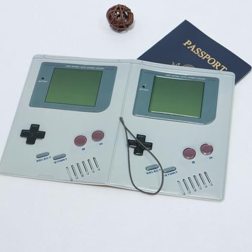 Passport and Card Holder Combo, Cute Style Game Retro Compact, Lightweight, Waterproof, Aesthetic design3