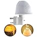 Produktbild kimfly Night Light Plug In Wall, weiß Porzellan Blume geprägt warmes Licht Lampe ätherisches Öl Aromatherapie mit Anzug für Schlafzimmer, Wohnzimmer, Flur
