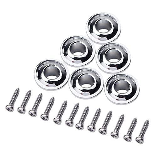 Sharplace 6pcs Embout de Cheville de Tuner Semi-fermée Ouverte Tête Mécanique Pièce de Rechange pour Guitare - Les Beatles, Paul McCartney, John Lennon, RIngo Starr, George Harrison Sharplace 6pcs Embout de Cheville de Tuner Semi-fermée Ouverte Tête Mécanique Pièce de Rechange pour Guitare