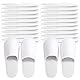Taimimy 20 Paar Hotel Slippers Weiß Damen Herren, Rutschfeste Einweg Hausschuhe, Einweg Slipper, Gästehausschuhe, geschlossene Zehen, Unisex Frottierslipper Pantoffeln für Hotel Gäste Spa