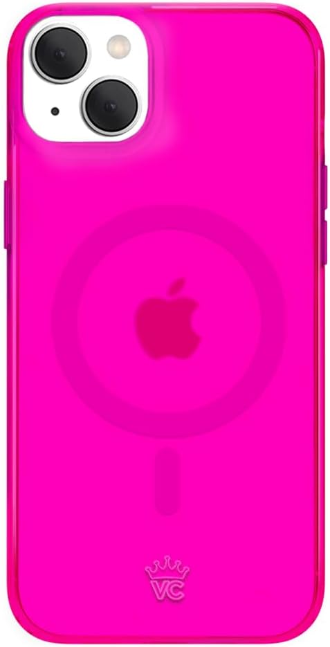 VELVET CAVIAR for iPhone 15 Plus Case Neon Hot Pink - Compatible with MagSafe - 10ft Drop Tested
