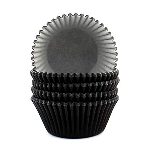 Eoonfirst Standard Size Cupcake Liners Halloween Party Baking Cups 100 Pcs (Black) #TOP1