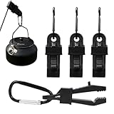 Tarp Clips,4 Stück Einstellbare Und Winddichte Banner Klemme,Windfeste Schattenstoff Klemmen | Für Markise, Sonnensegel, Abdeckplane, Auto, Pool, Camping Und Terrasse