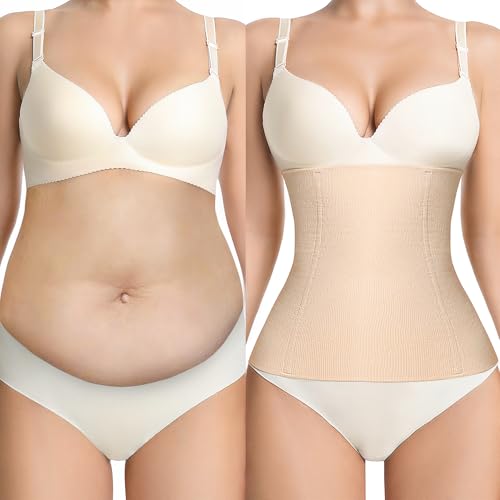 sellto Waist Trainer for Women Tummy Control Postpartum Recovery Belt Waist Cincher Body Shaper
